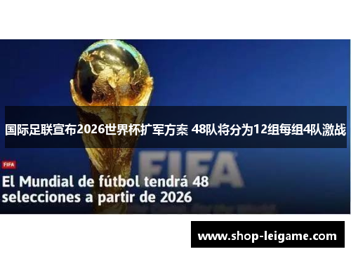国际足联宣布2026世界杯扩军方案 48队将分为12组每组4队激战